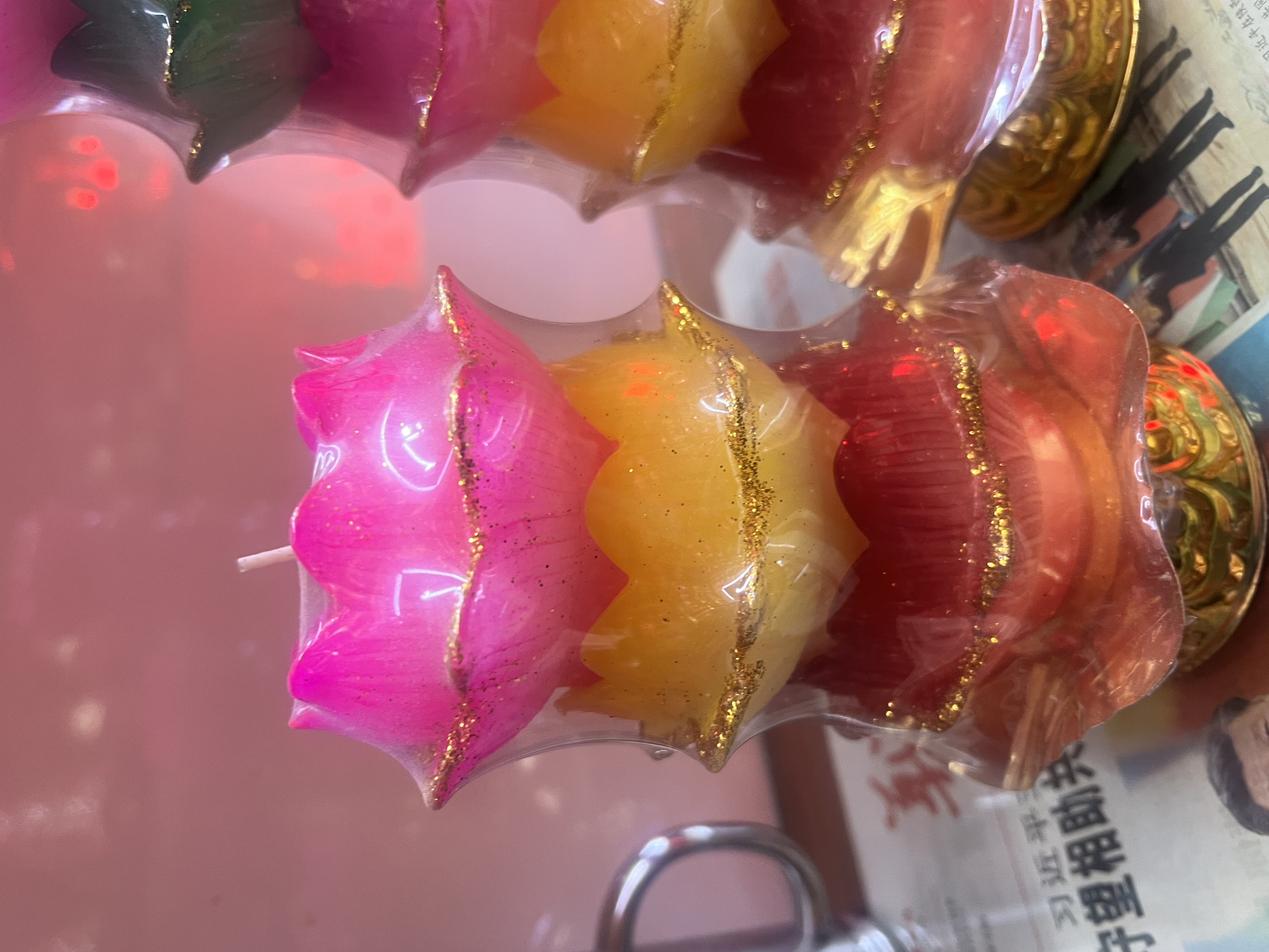 Lotus lamp candle, three-layer lotus, five-layer lotus, seven-layer lotus, lotus lamp for Buddha offering, Buddhist supplies, peace lotus lamp candle, household lotus pagoda, five-blessing lotus, seven-color five-layer, seven-layer, nine-layer 24-hour offering lamp details Picture