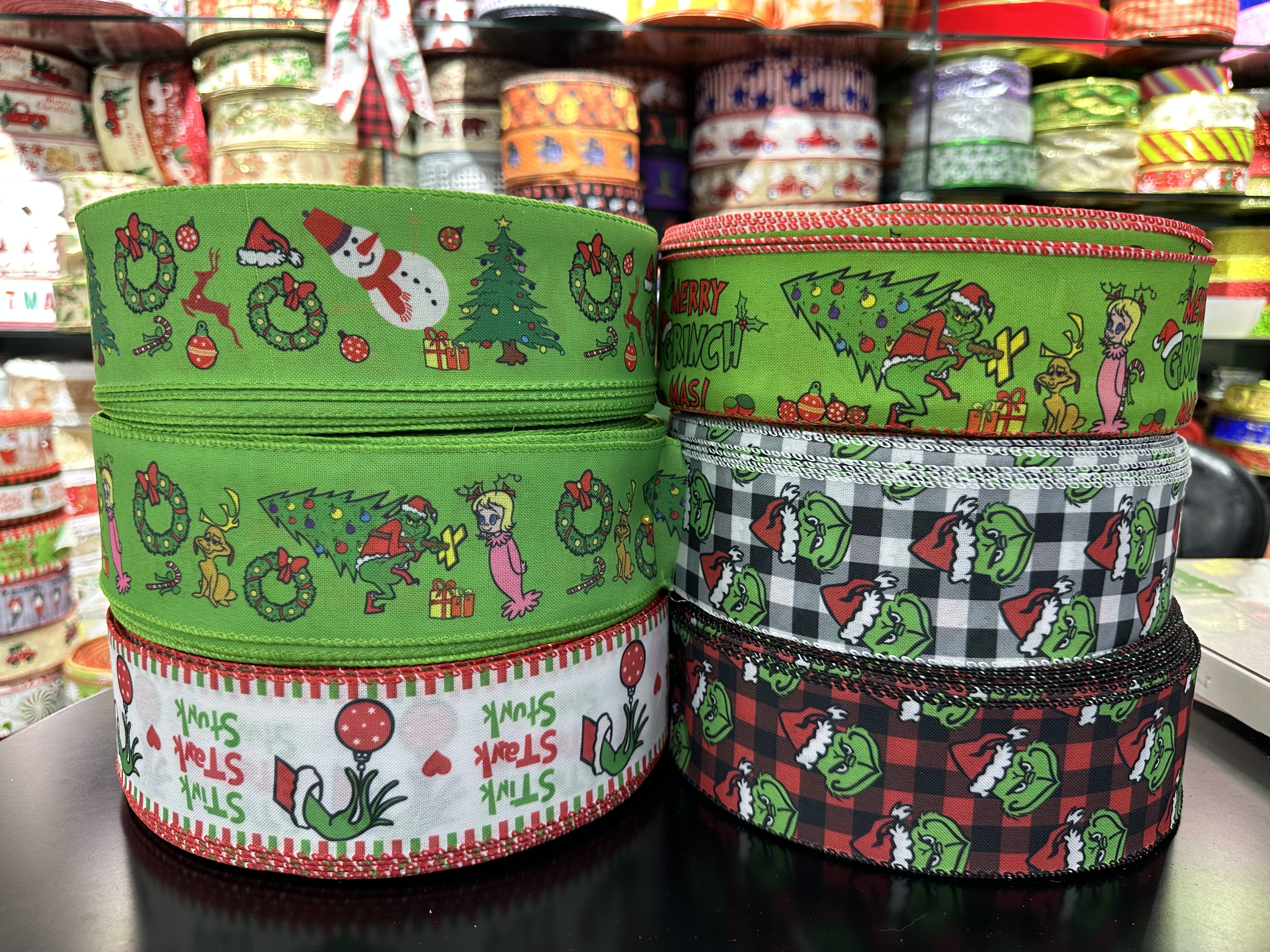 Grinch Green-Haired Monster Christmas webbing printed webbing details Picture