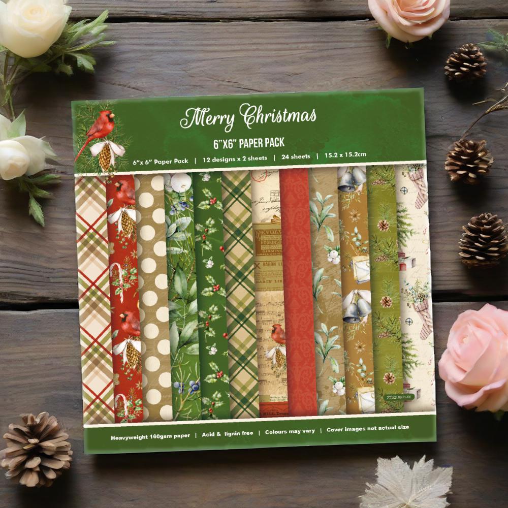 DIY handmade scrapbook planner materials: 6-inch patterned paper background paper, 24 sheets ZYS210803 full figure