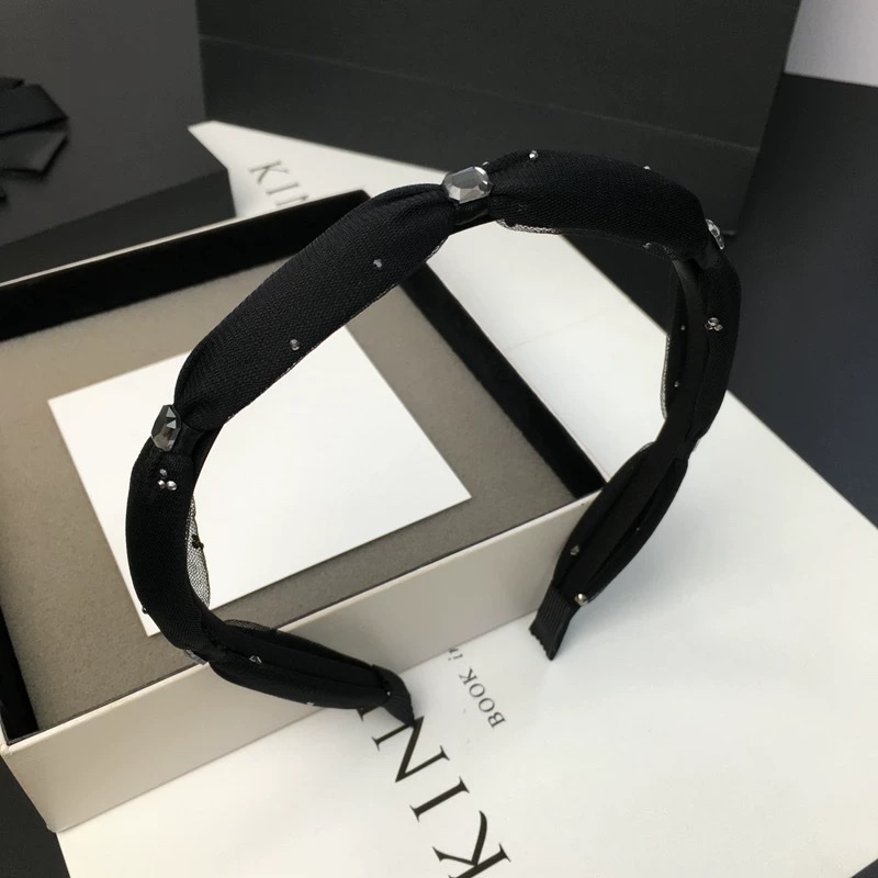 水晶网纱发箍 发卡女士拼接韩版 闪耀水晶气质百搭头饰 发卡精致优雅女士必备水晶发箍