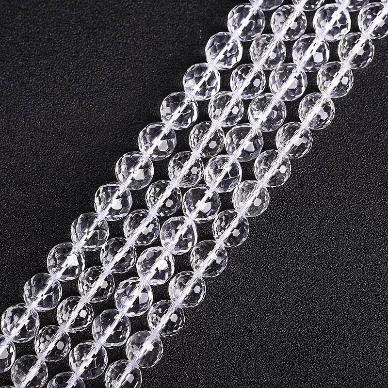 玻璃水晶珠 64面球珠 手工DIY水晶玻璃珠刻面玻璃珠