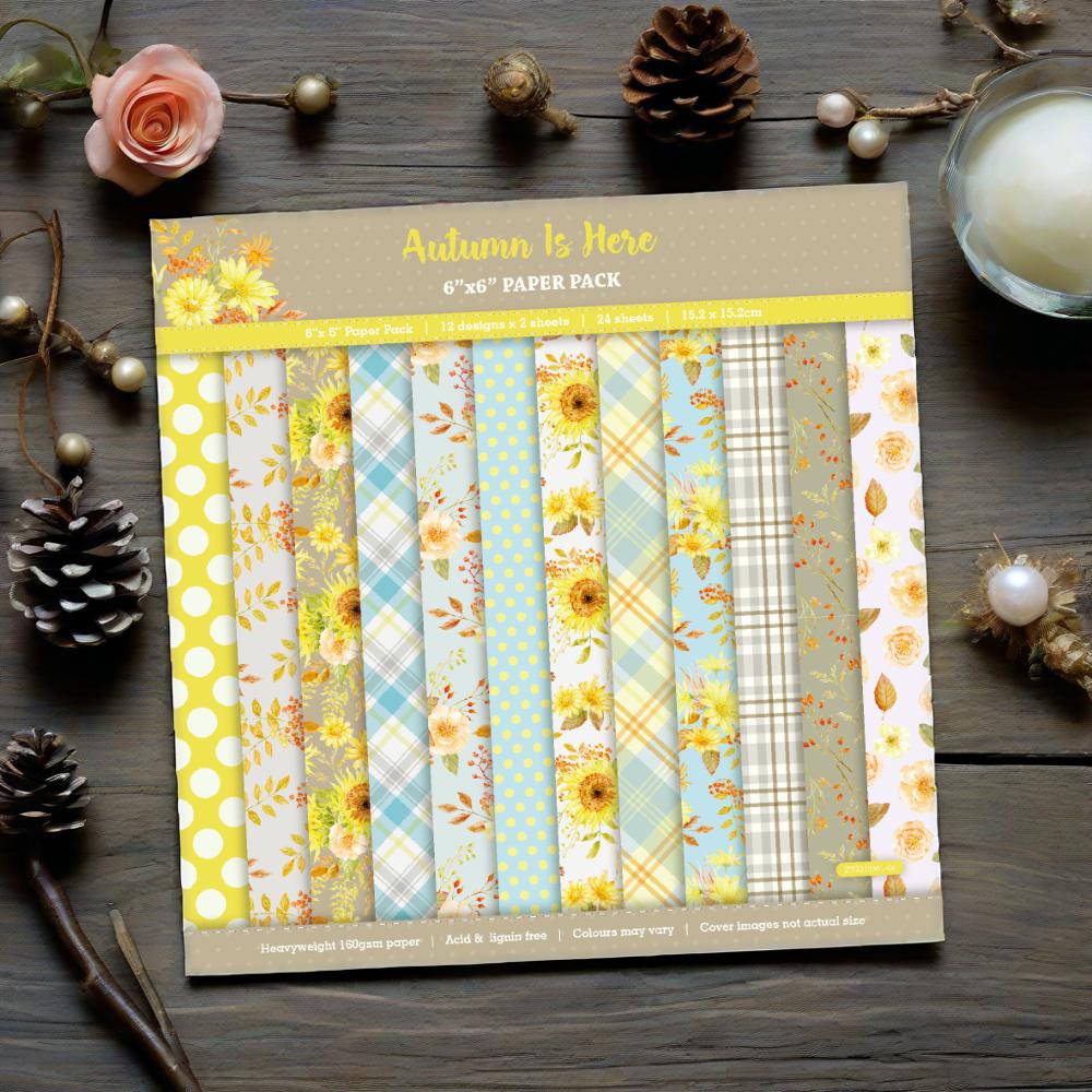 DIY handmade scrapbook planner materials: 6-inch patterned paper background paper, 24 sheets ZYS210301 full figure