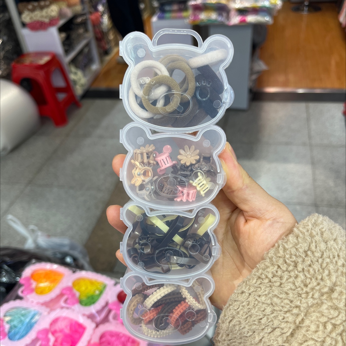 TPU material yellow rubber band, disposable, environmentally friendly, no hair damage, hair band hair accessory, a perfect hair tying tool details Picture