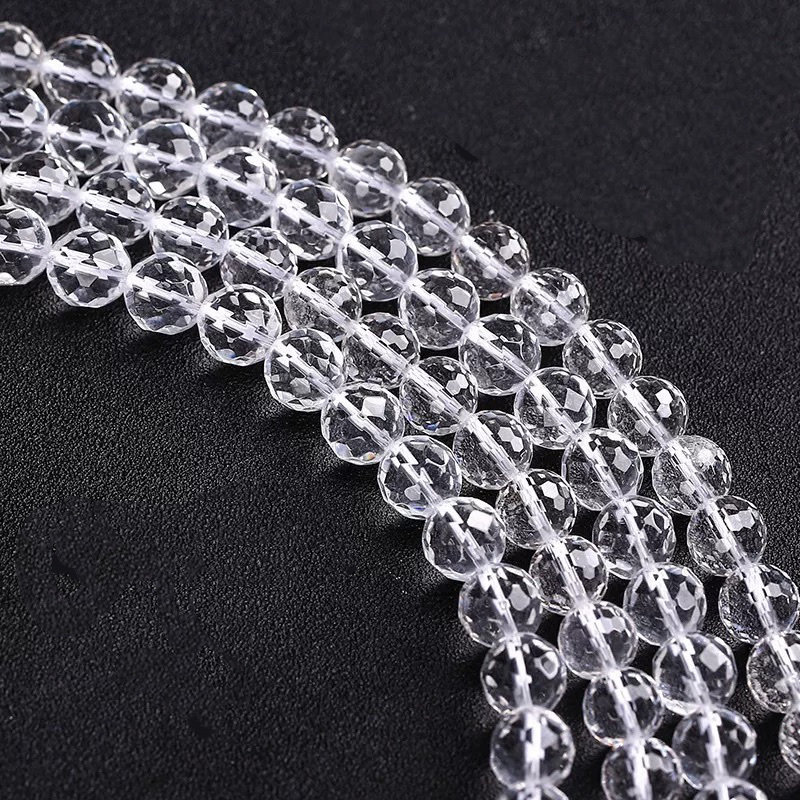 玻璃水晶珠 64面球珠 手工DIY水晶玻璃珠刻面玻璃珠详情图5