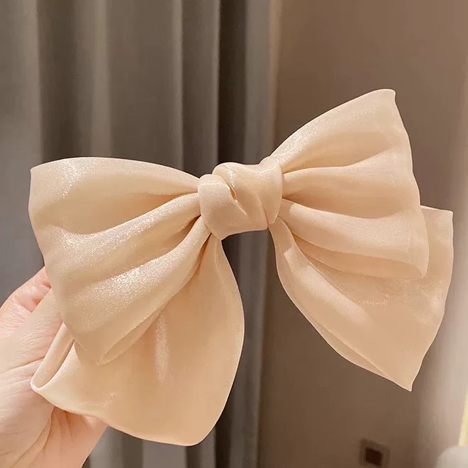 Super fairy bow, ribbon, spring clip, back of the head, half tie hair, top clip, hair clip, headwear, women's hair accessory, hair band detail image 2