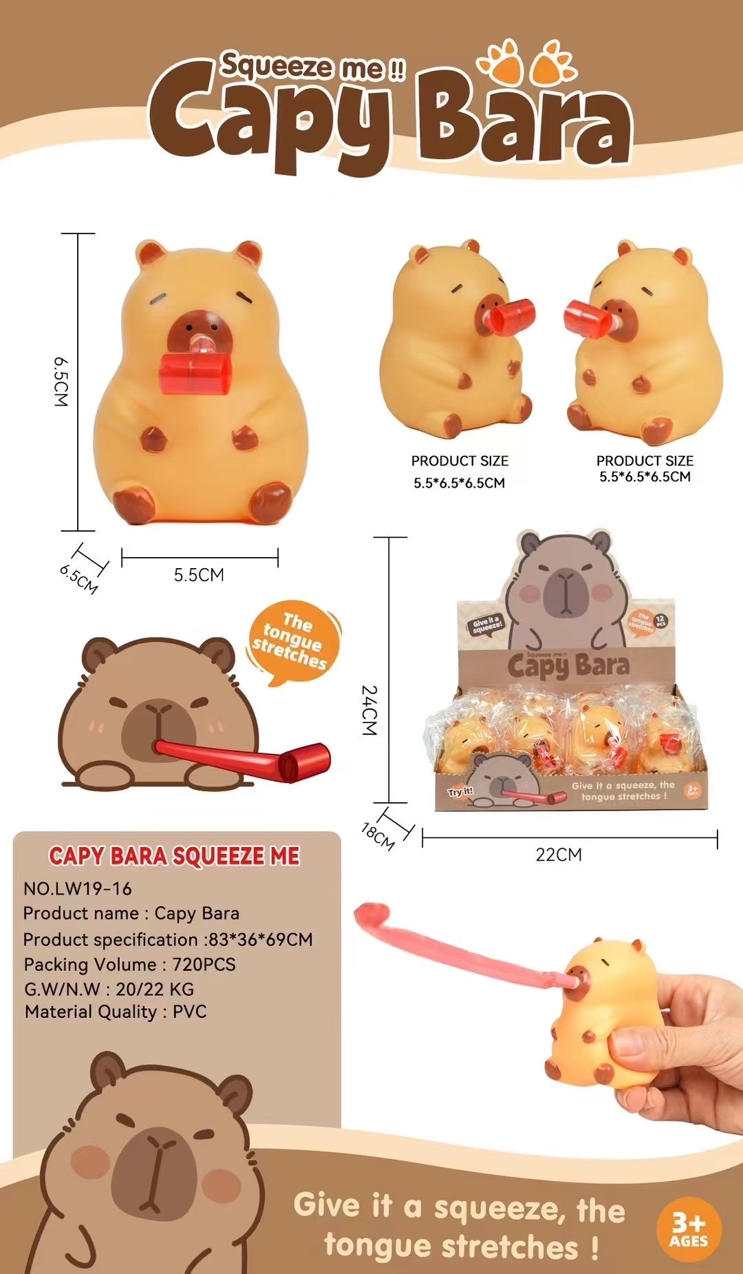 Diy Kapibala toys, bubble blowing, Diy coloring details Picture