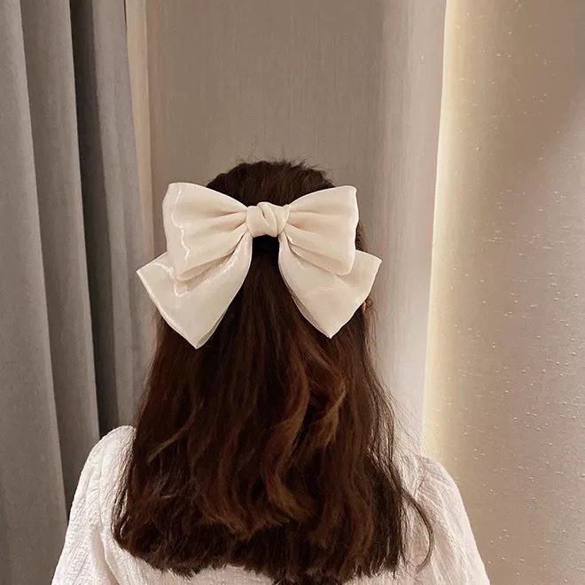 Super fairy bow, ribbon, spring clip, back of the head, half tie hair, top clip, hair clip, headwear, women's hair accessory, hair band detail image 3