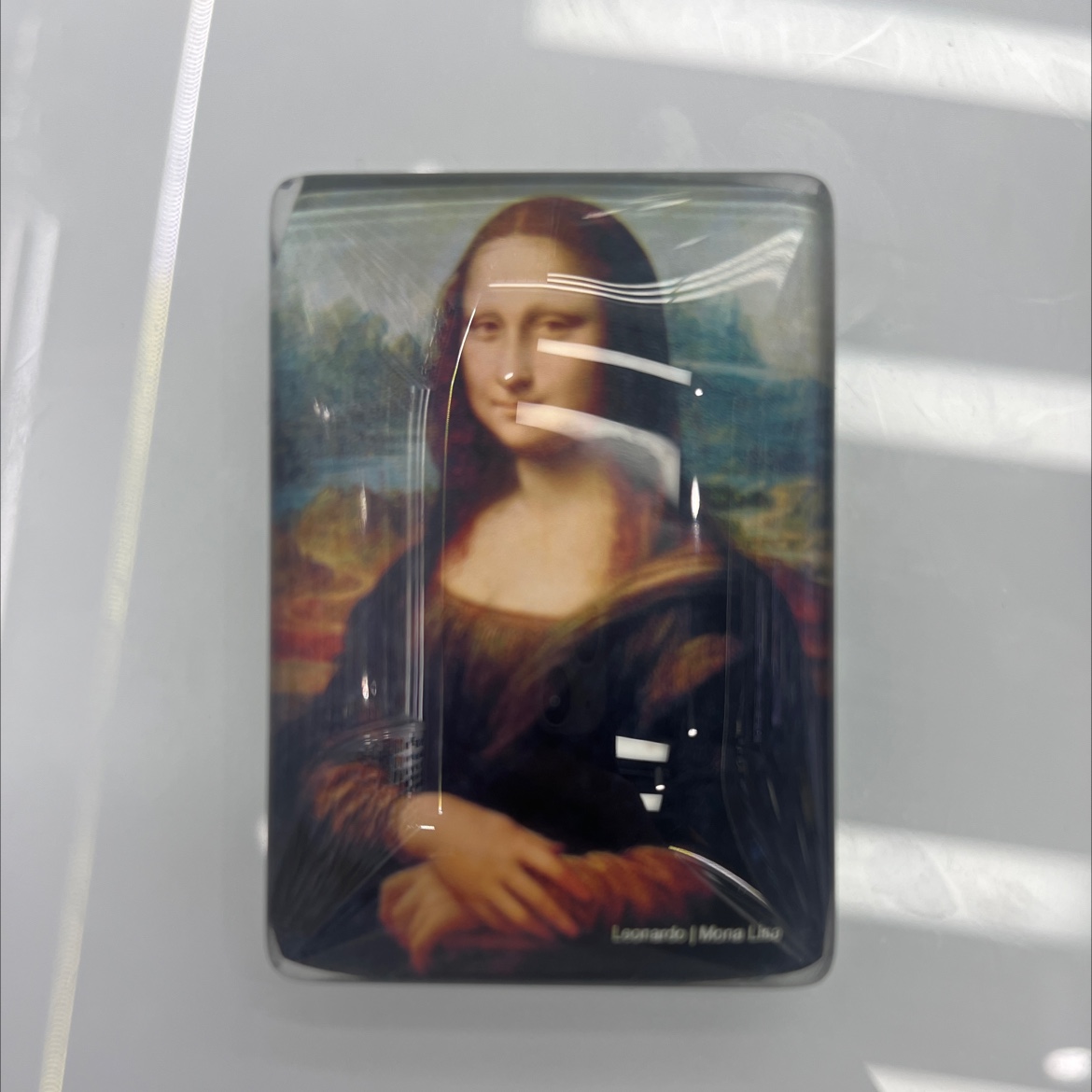 蒙娜丽莎玻璃冰箱贴欧洲古画风格冰箱贴礼品工艺品水晶