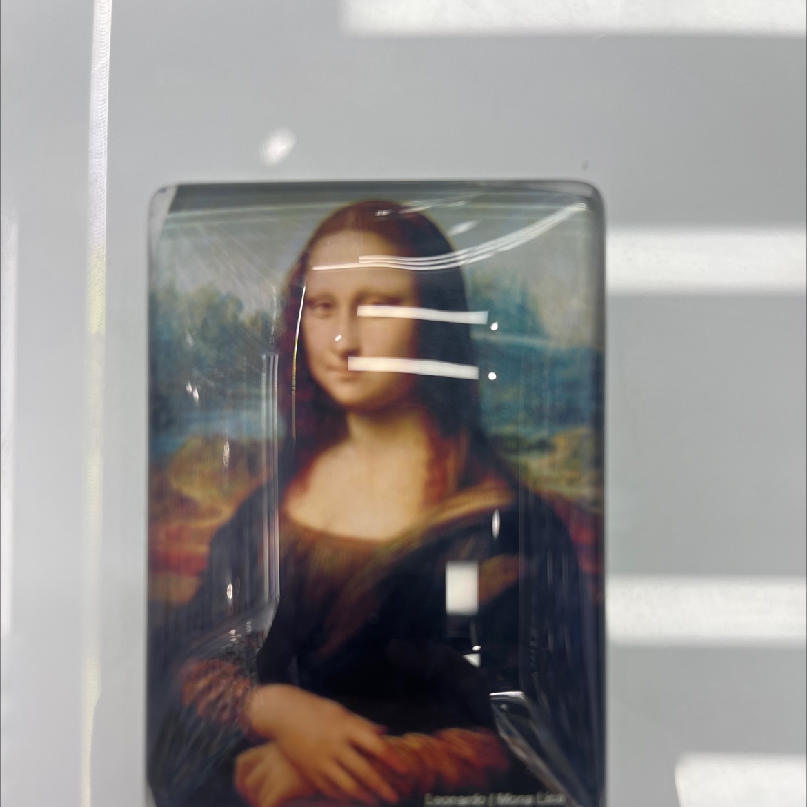 蒙娜丽莎玻璃冰箱贴欧洲古画风格冰箱贴礼品工艺品水晶详情图1