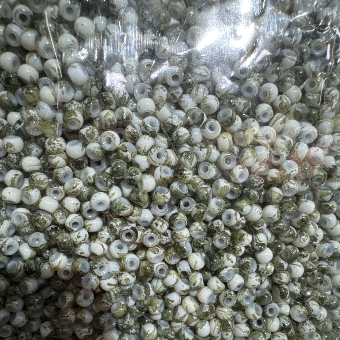 宝莎妮玻璃珠4mm毕加索工艺珠手工DIY 串珠散珠