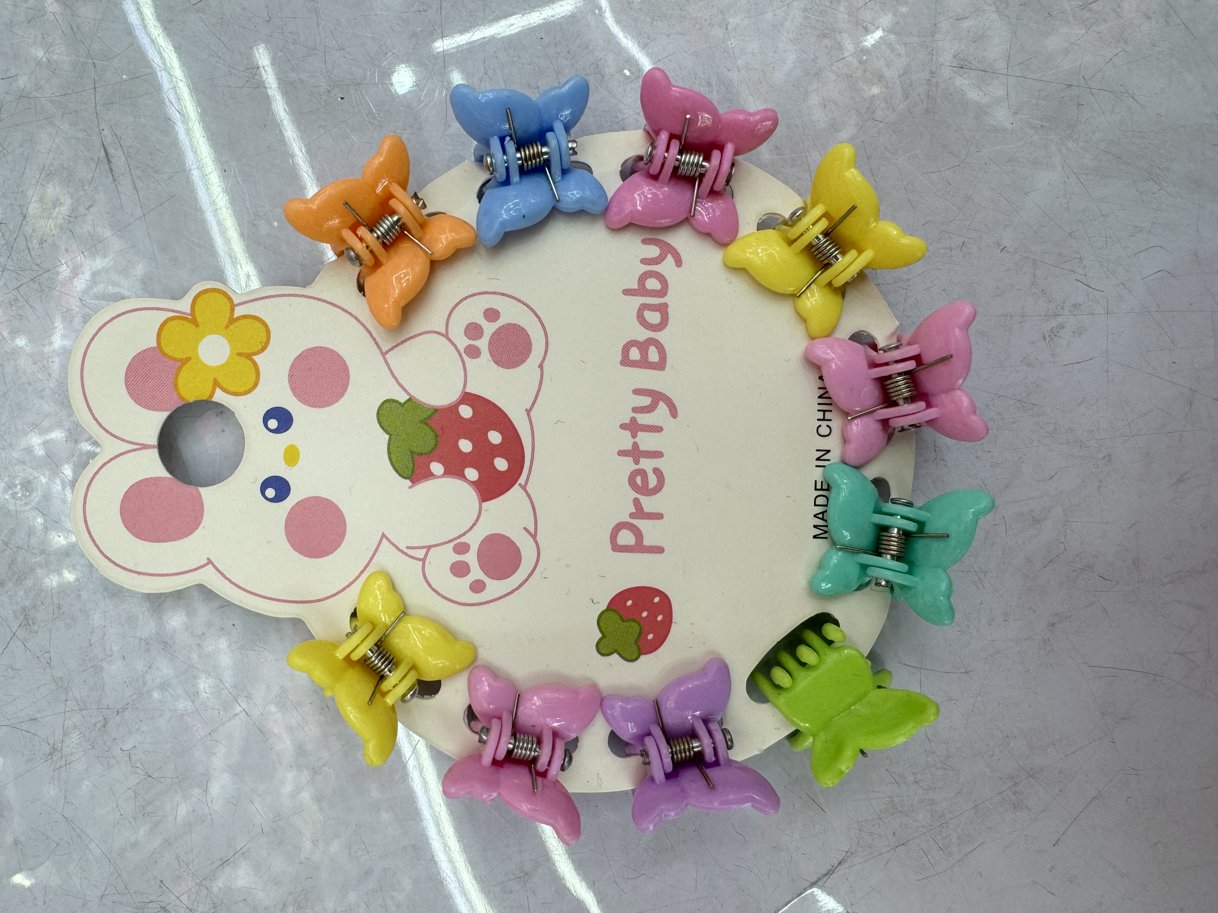 儿童夏季可爱发夹 发饰女童夏季潮流发卡 儿童夏季潮流发夹 套装盒内戒指精美收纳