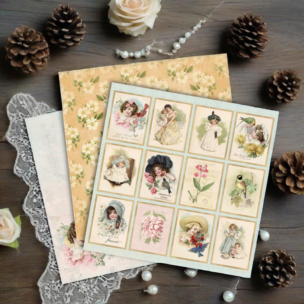 DIY handcrafted Scrapbook material: 12-inch pattern paper background paper ZYS210302 details Picture