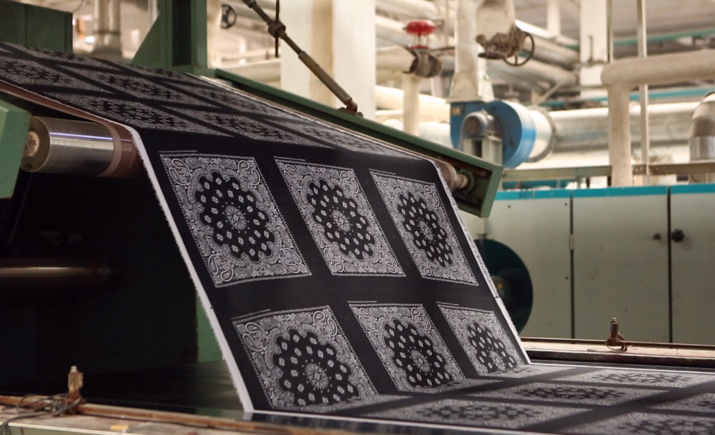 全棉扎染印花头巾，纯棉印花嘻哈潮流方巾，户外骑行防晒面罩方巾详情图5