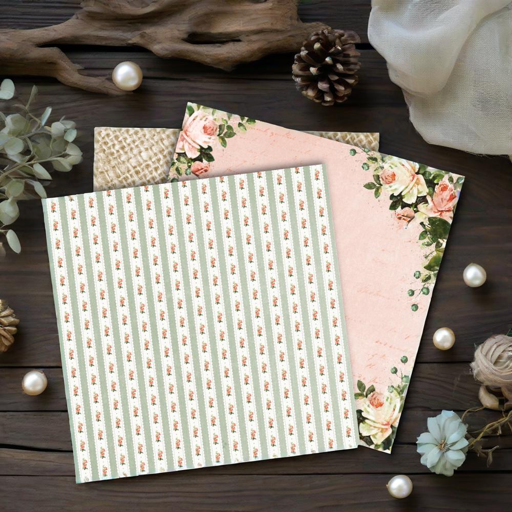12 inch paper pack -Beautiful Moments - Planners/ Scrapbooks /Cards / Journals / Photo Album DIY decoration  (24 sheets)  ZYS201202-12 Specification drawing