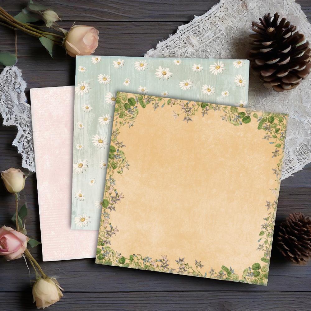 DIY handcrafted Scrapbook material: 12-inch pattern paper background paper ZYS210302 Specification drawing