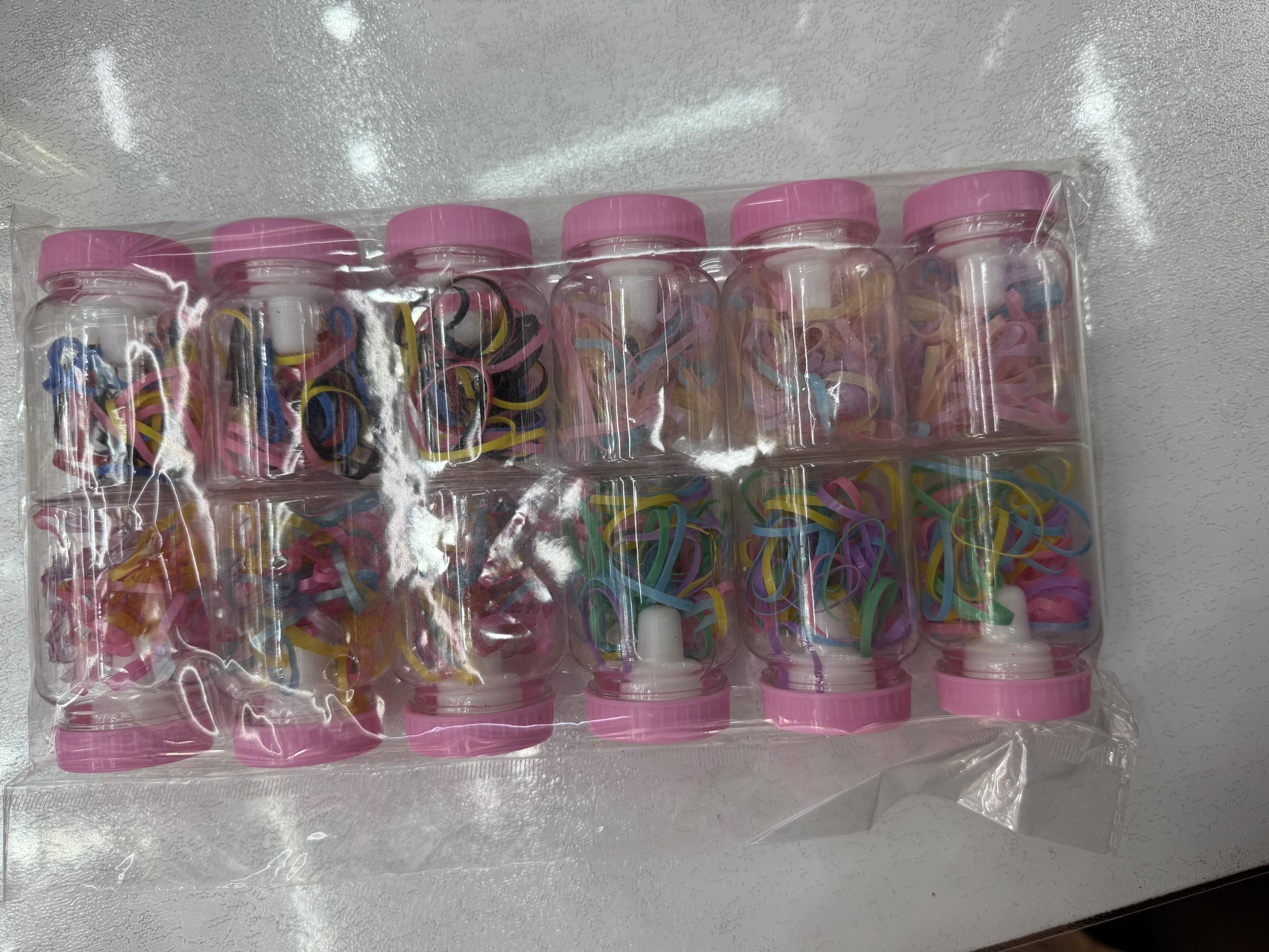 阳阳饰品2025年时尚塑料儿童拉不断小皮筋头饰