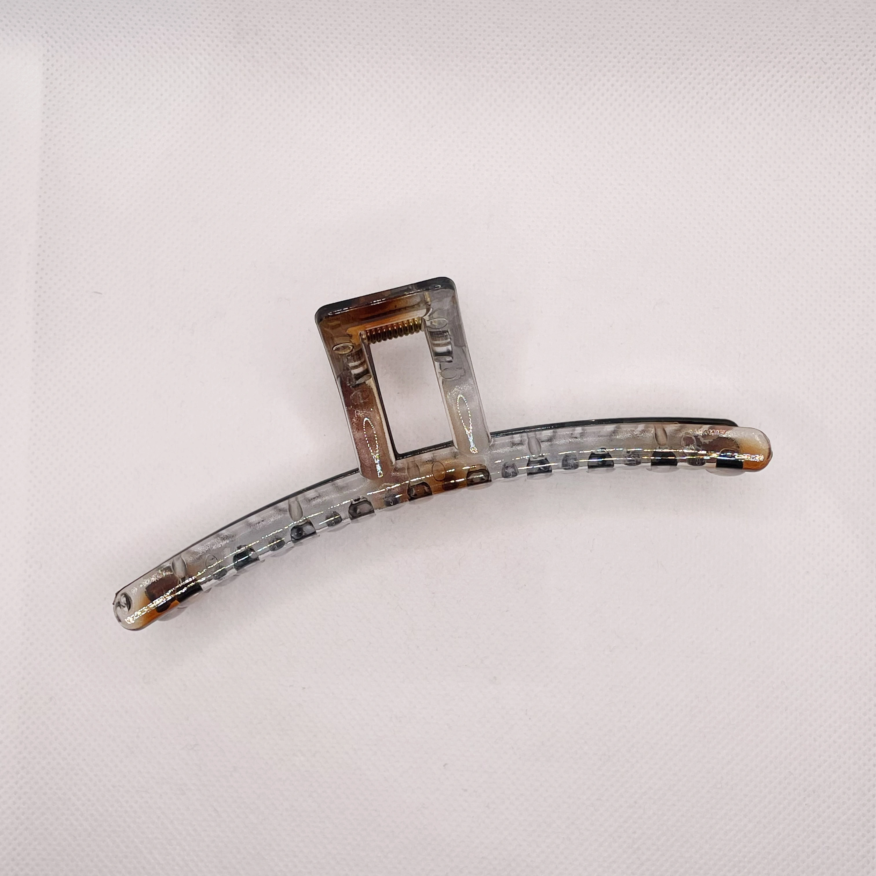 New large 13cm hair clip made of PC material, straight shark clip, back head bath clip, hair clip detail image 7