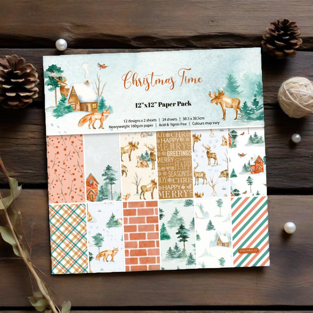 DIY handcrafted Scrapbook material: 12-inch pattern paper background paper ZYS210901 full figure