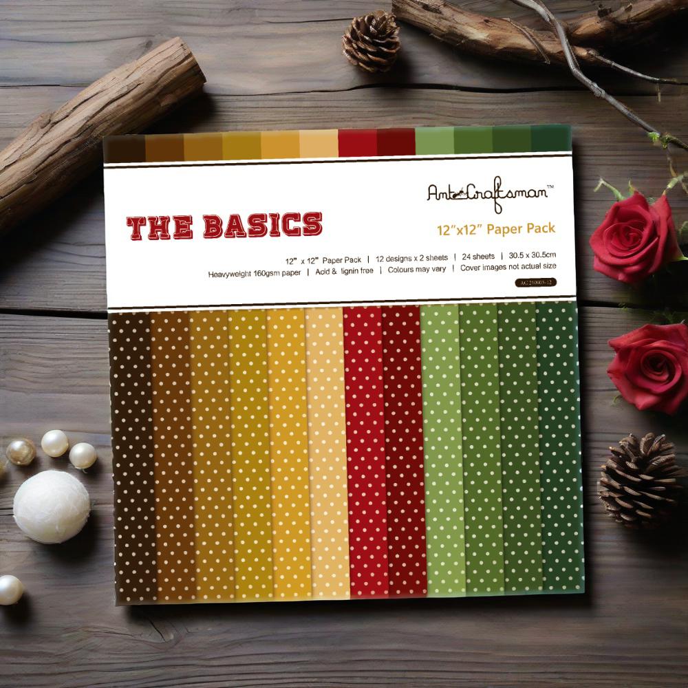 Handmade scrapbook planner material 12-inch patterned paper background paper AC210903 full figure