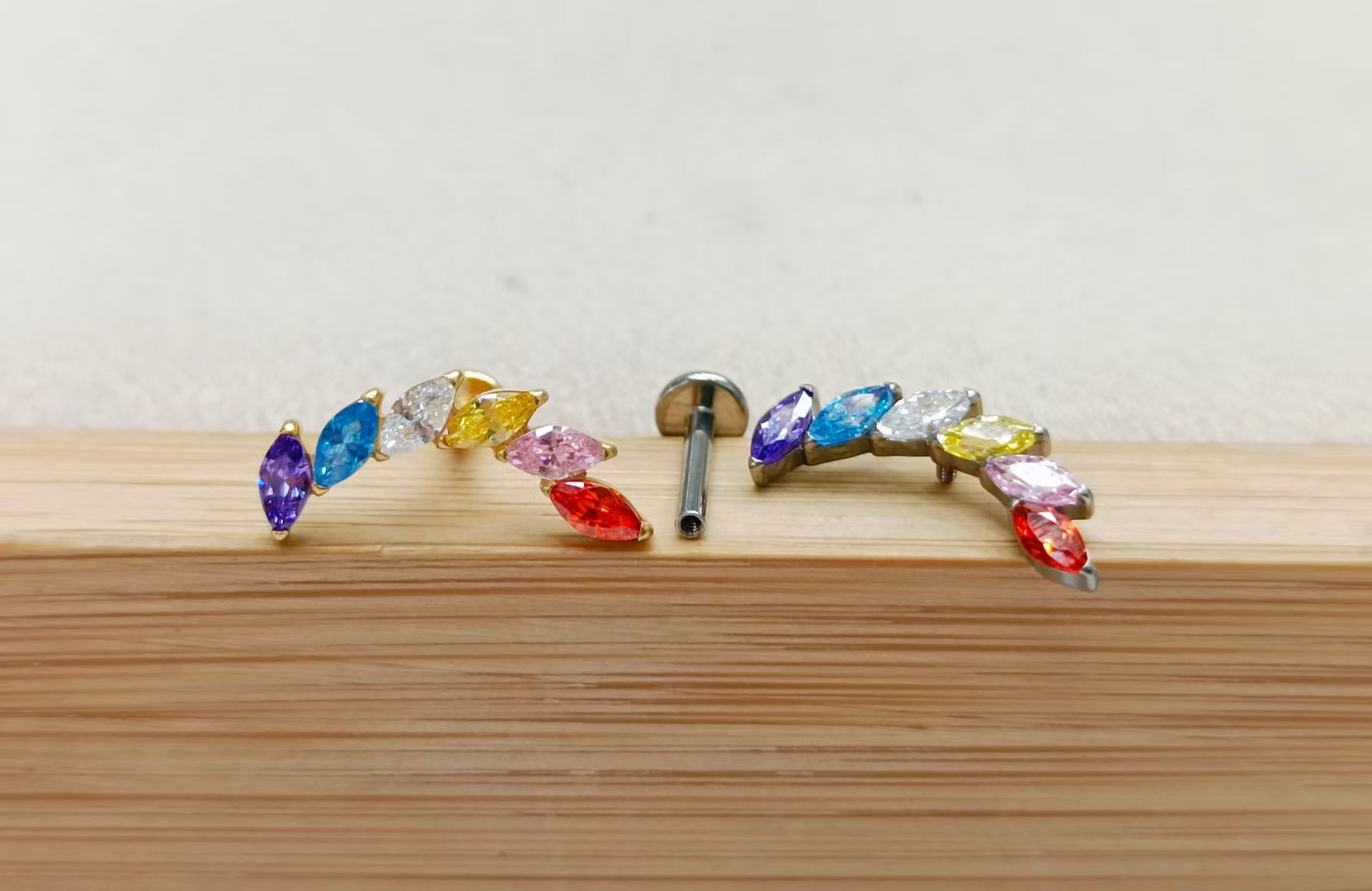 玫瑰金磨砂耳钉 高级感耳环 饰品女士耳饰 简约时尚耳饰潮流配饰产品图