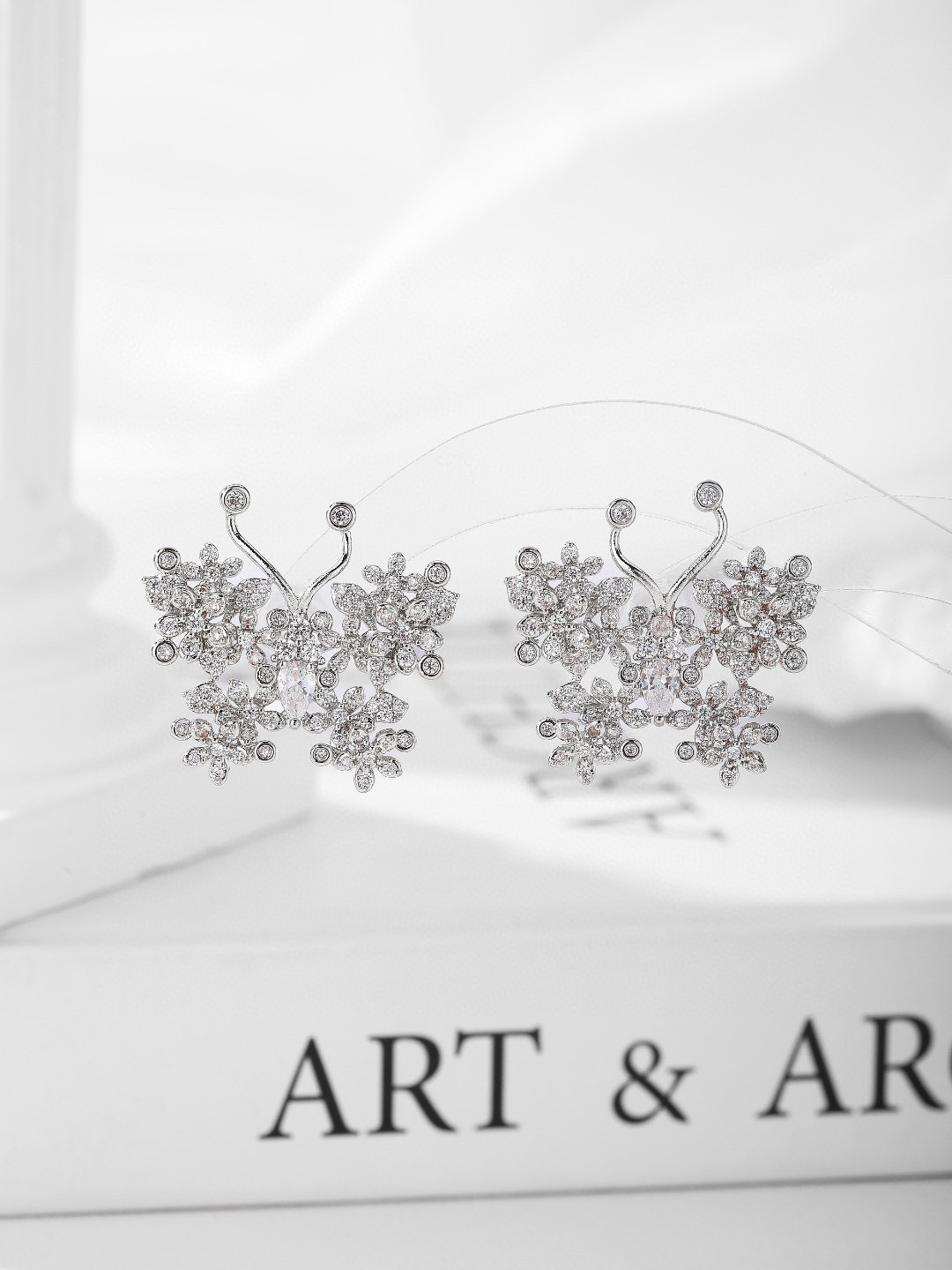 玫瑰金磨砂耳钉 高级感饰品 简约时尚耳环 独特设计耳饰 优雅女士耳环耳饰饰品详情图6