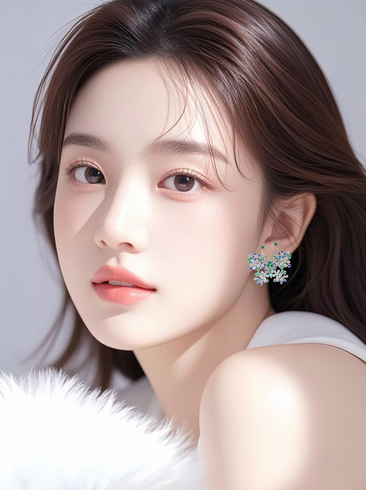 玫瑰金磨砂耳钉 高级感饰品 简约时尚耳环 独特设计耳饰 优雅女士耳环耳饰饰品详情图2