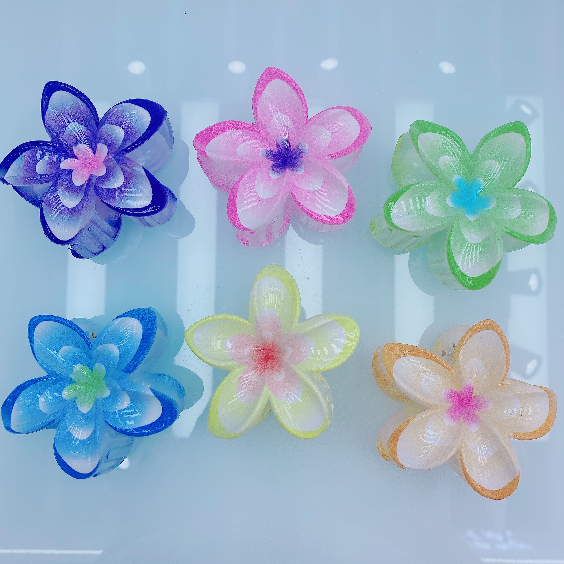 爆款印花系列花朵元素发夹抓夹 甜美可爱头饰 发饰女生日常配饰 简约时尚不伤发质