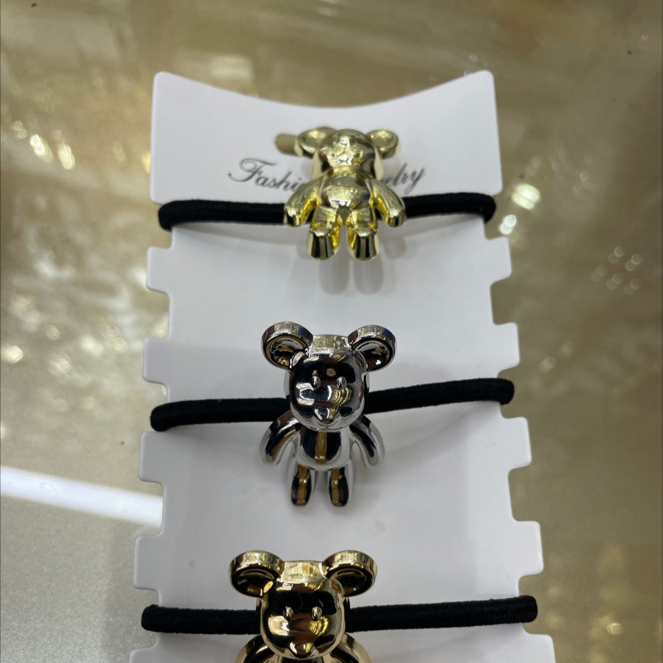 韩版女士拼接头绳 发饰发圈发绳 简约时尚发饰 美发造型配饰不伤发质