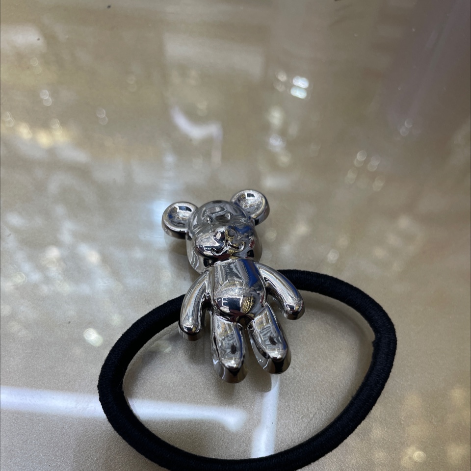 韩版女士拼接头绳 发饰发圈发绳 简约时尚发饰 美发造型配饰不伤发质细节图