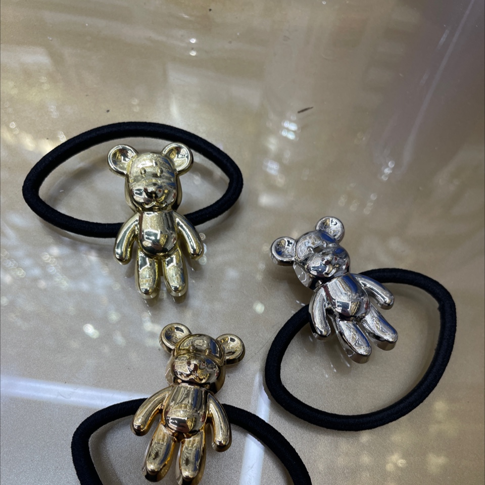 韩版女士拼接头绳 发饰发圈发绳 简约时尚发饰 美发造型配饰不伤发质产品图