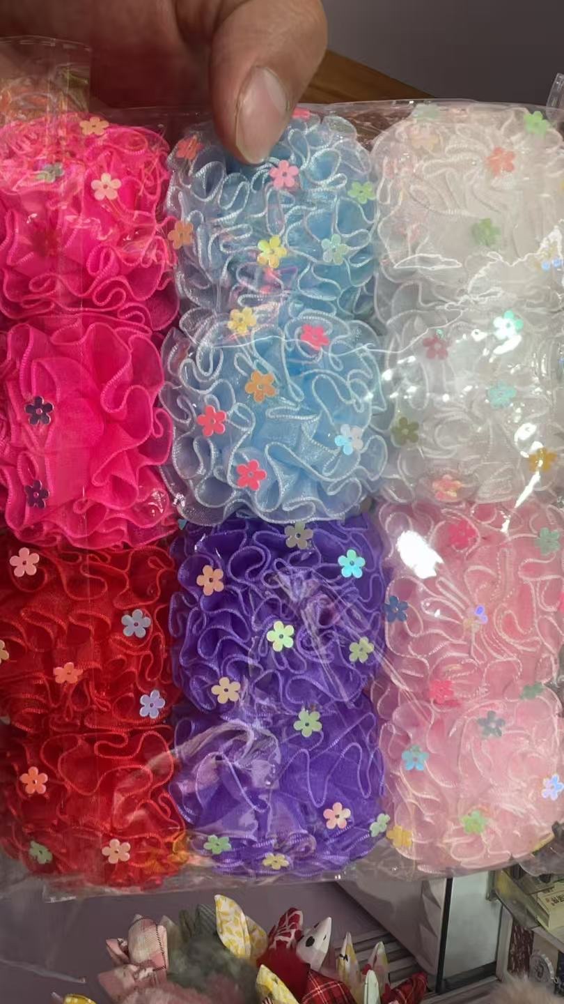 网纱大肠发圈头绳 高级感饰品 发饰女士优雅气质 简约时尚头饰发圈潮流配饰