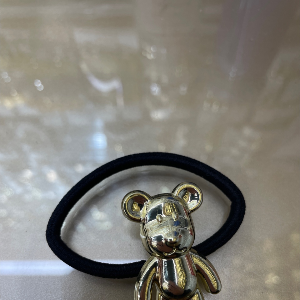 韩版女士拼接头绳 发饰发圈发绳 简约时尚发饰 美发造型配饰不伤发质详情图4