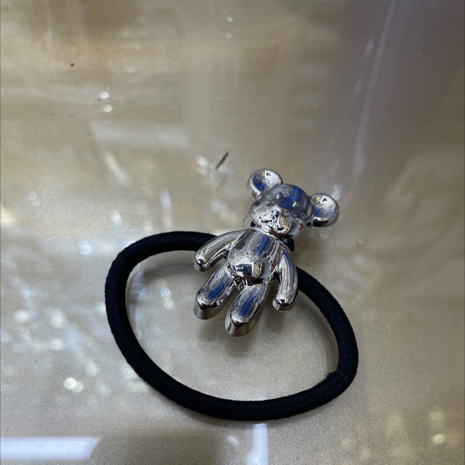 韩版女士拼接头绳 发饰发圈发绳 简约时尚发饰 美发造型配饰不伤发质详情图5