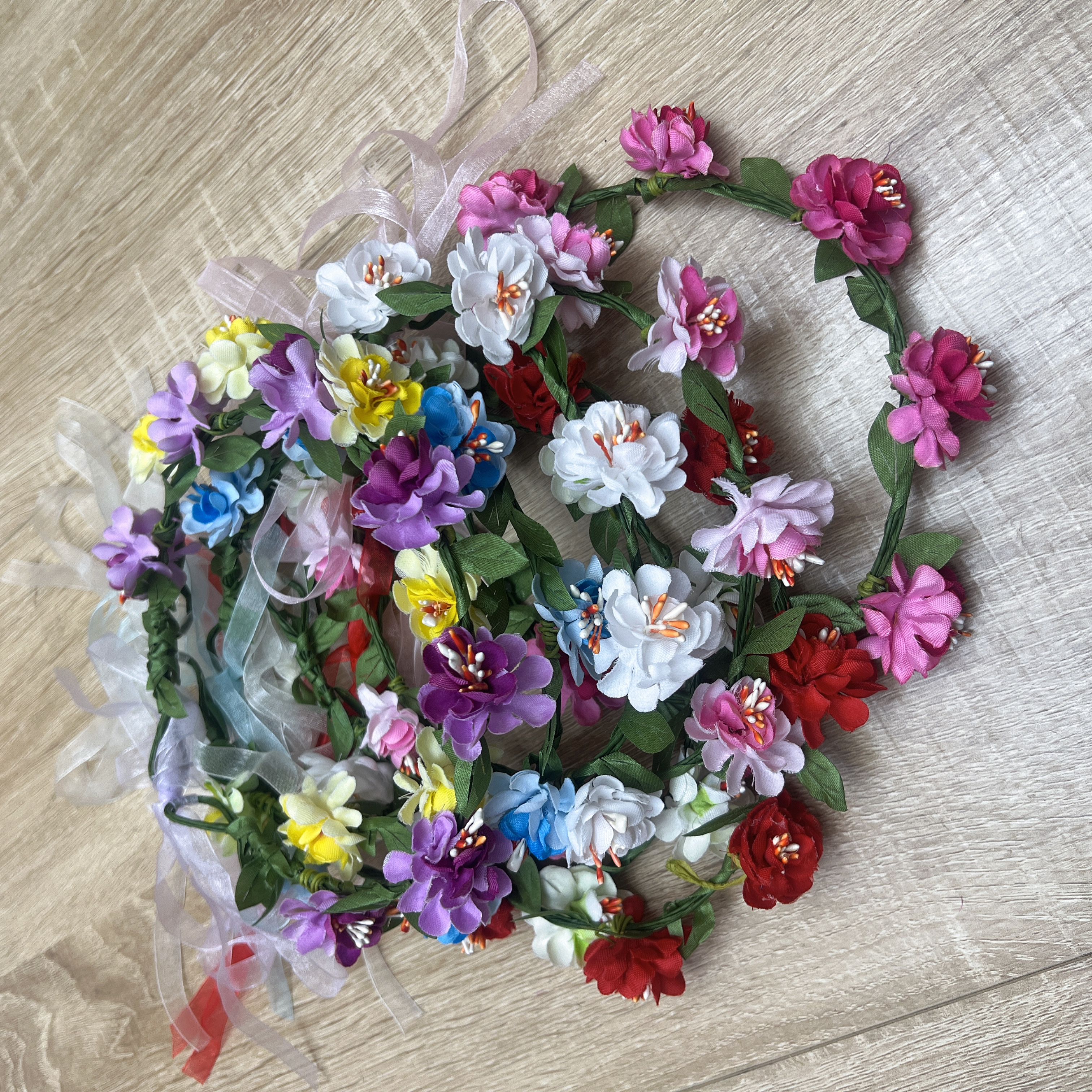 2025 Simulated flower garland Headwear, hair accessory, seaside vacation headwear, photo studio photography, bride and bridesmaid Item Picture