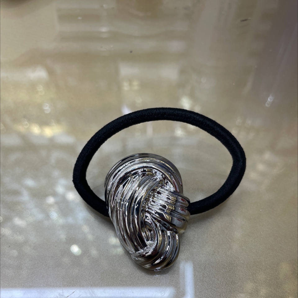 韩版女士拼接头绳 发圈发饰 简约时尚发绳 精致耐用发饰女士头饰细节图