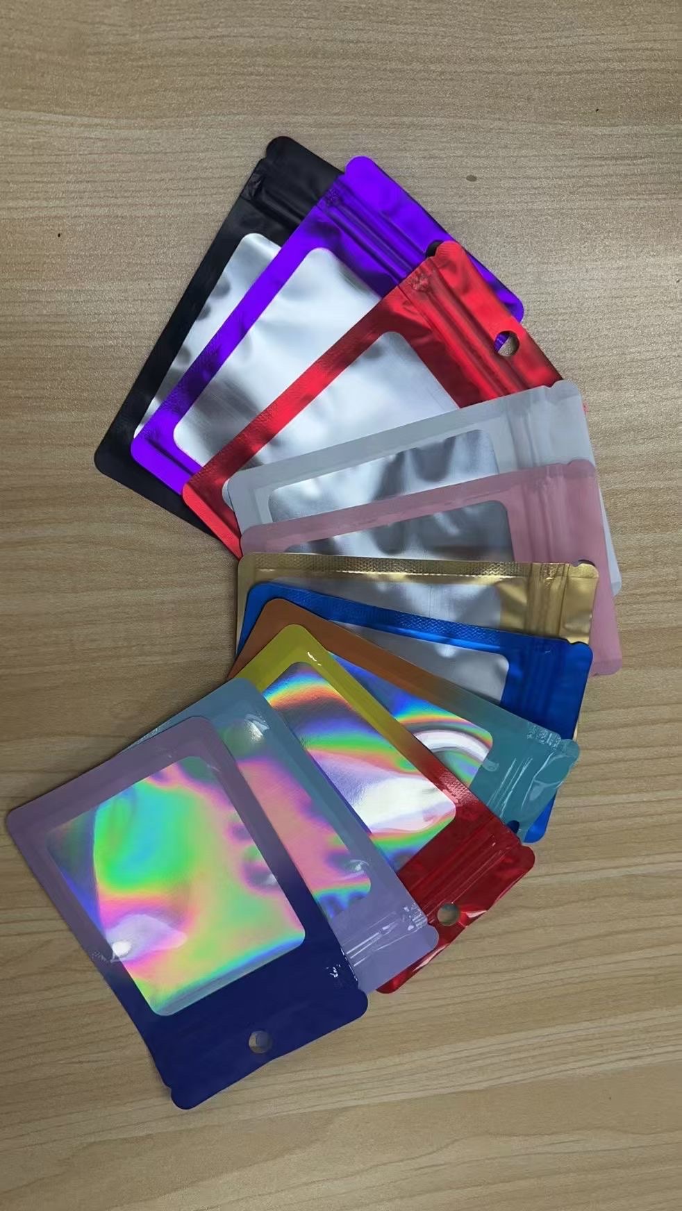 PVC礼品袋包装袋 手提袜袋 上方打孔长条自黏袋 透明便携环保袋pvc礼品袋