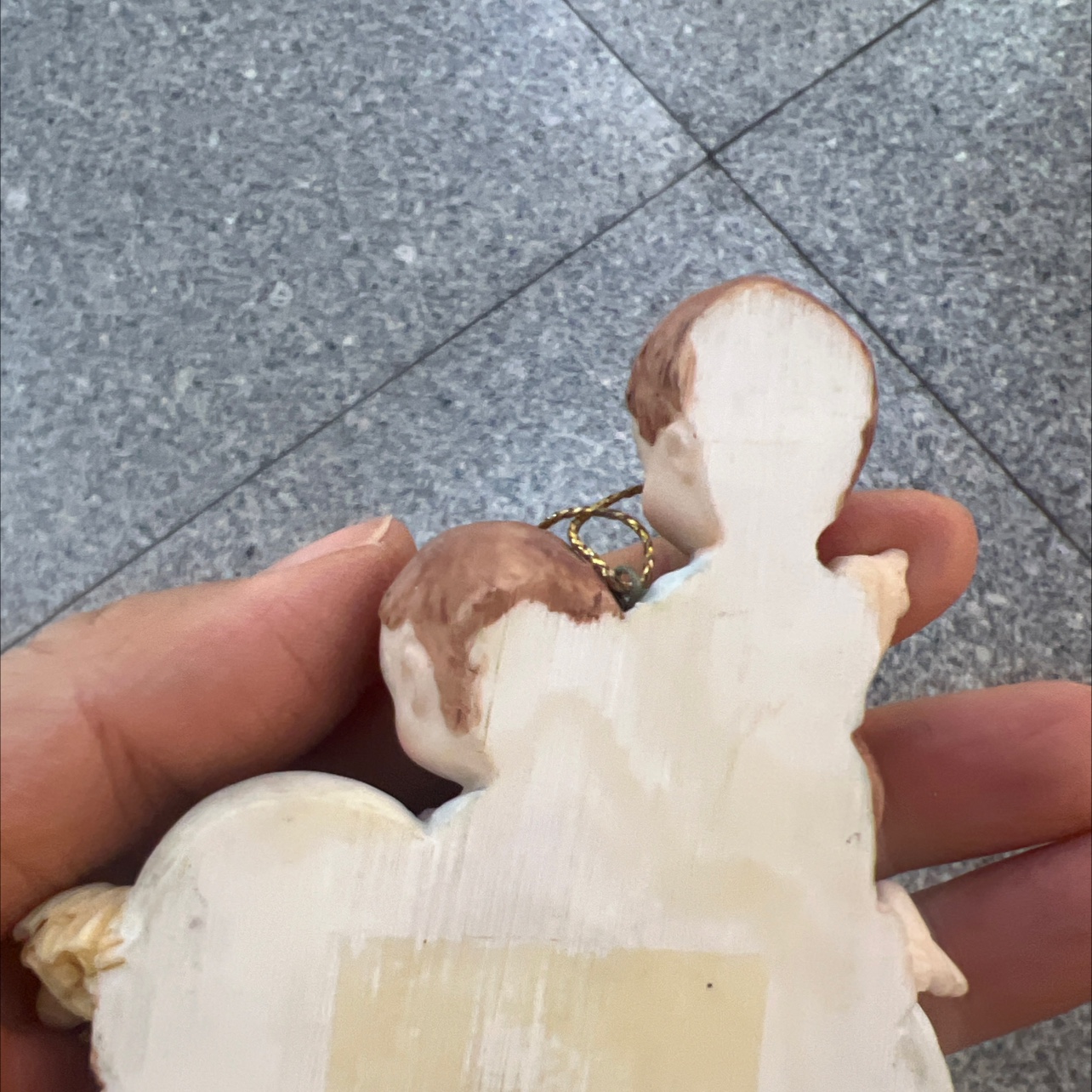 树脂工艺品冰箱贴车载摆件挂件天使三个人详情图2