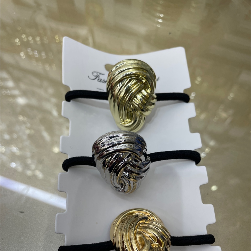 韩版女士拼接头绳 发圈发饰 简约时尚发绳 精致耐用发饰女士头饰