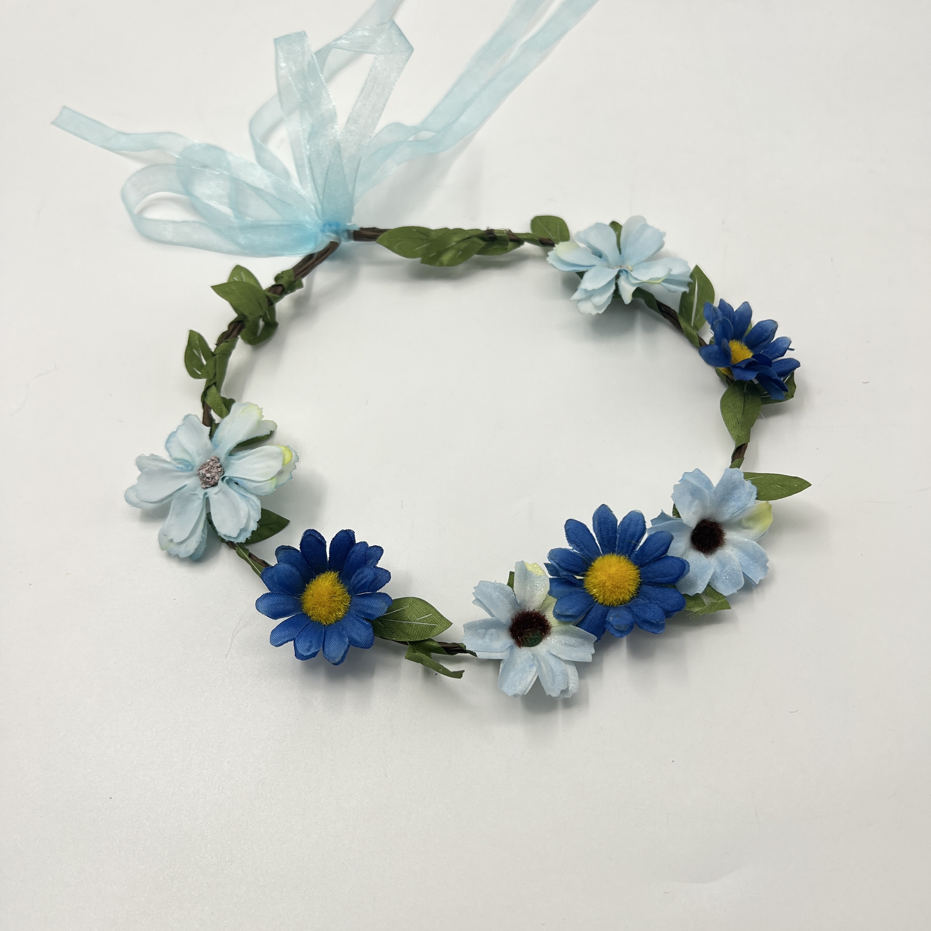 2025 Yiwu Flower Ring Factory, best-selling items in Scenic Spots, colorful flower rings, more new products. Come to the store to see bride headwear detail image 8