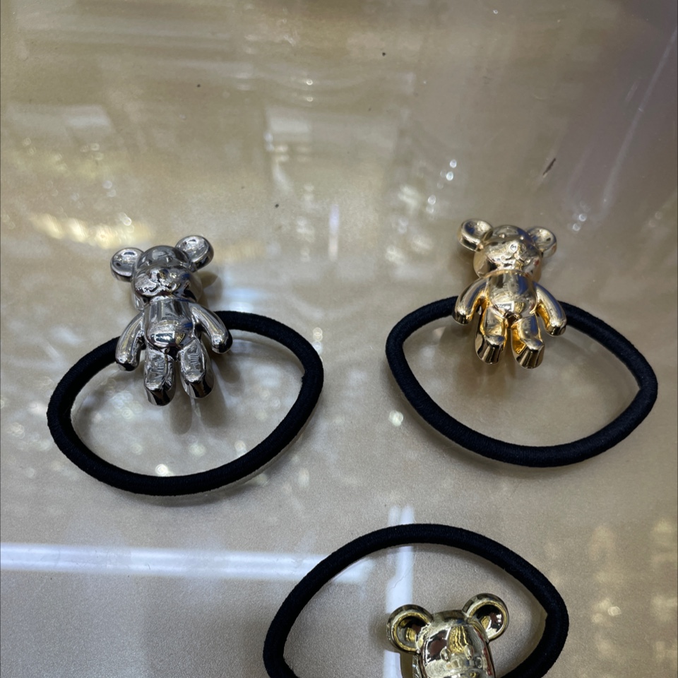 韩版女士拼接头绳 发饰发圈发绳 简约时尚发饰 美发造型配饰不伤发质详情图2