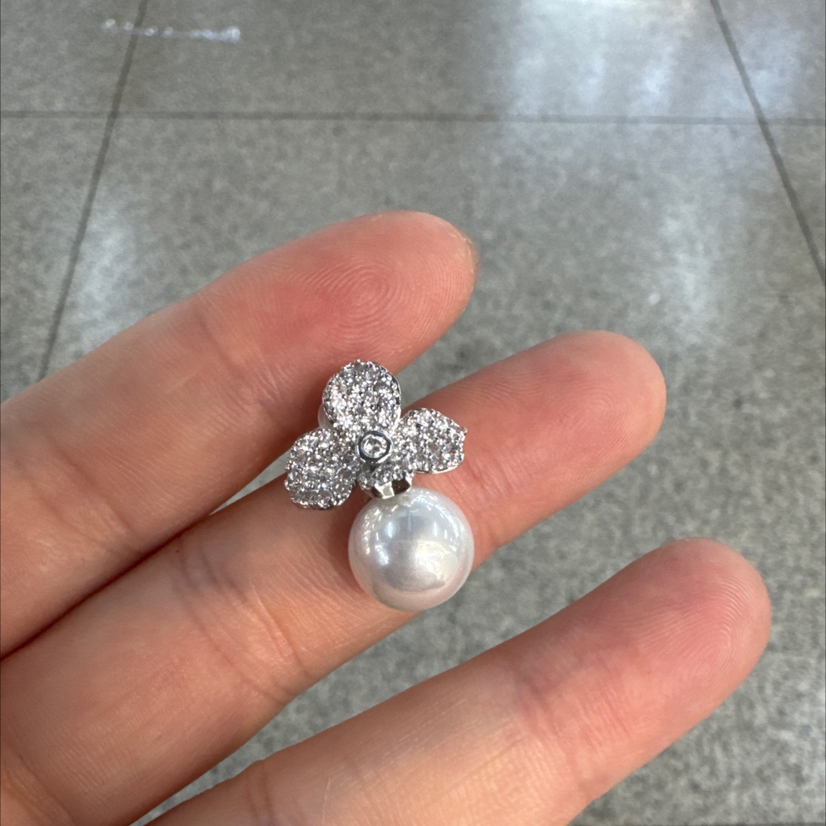 玫瑰金磨砂耳钉 独特饰品 美丽耳环 耳饰新款 简约时尚耳饰女款详情图4