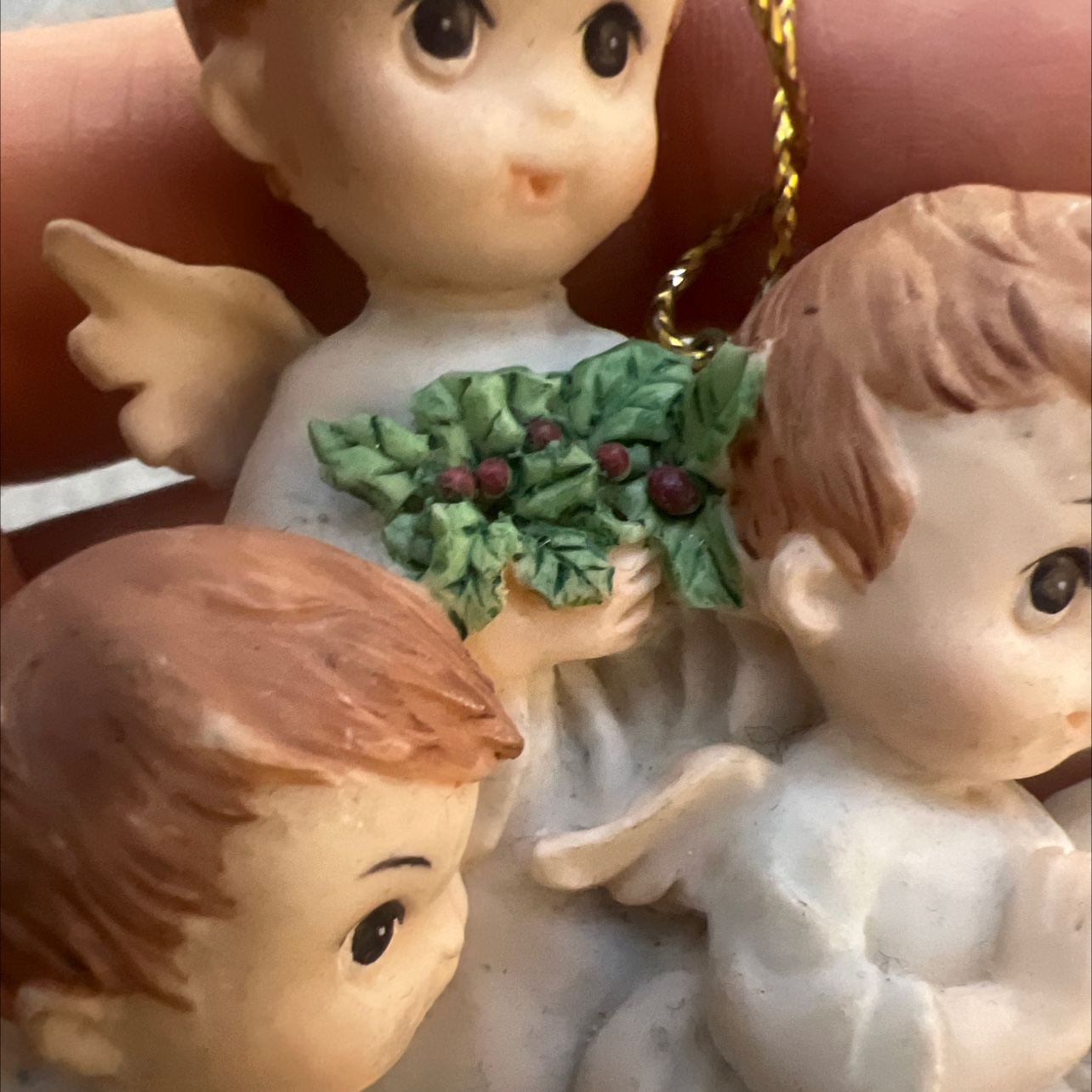 树脂工艺品冰箱贴车载摆件挂件天使三个人详情图5