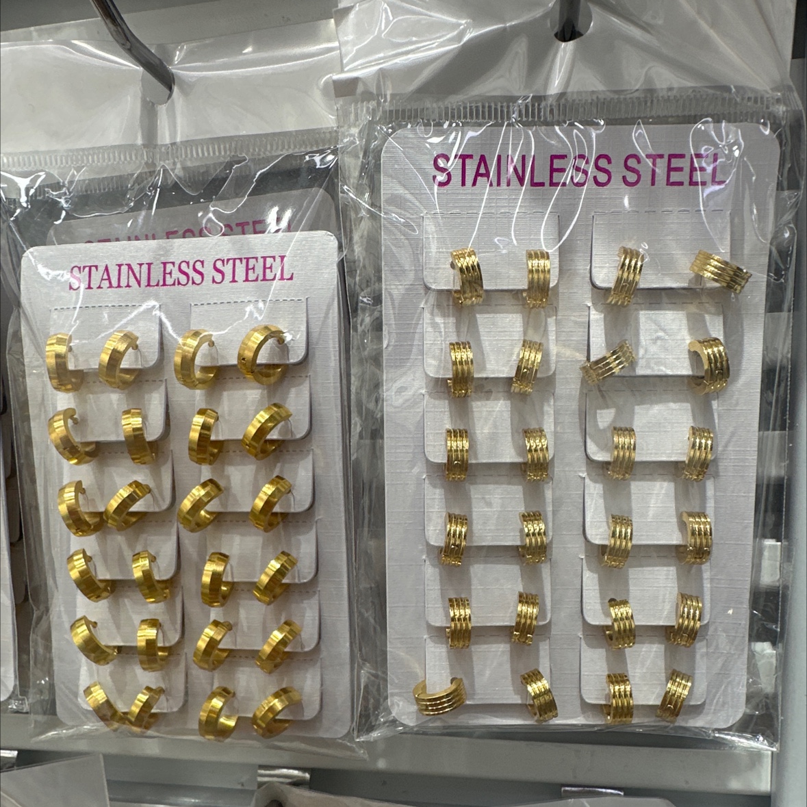 Titanium steel and stainless steel ear buckle jewelry, ear clip and ear buckle design, unique style, new style jewelry Specification image