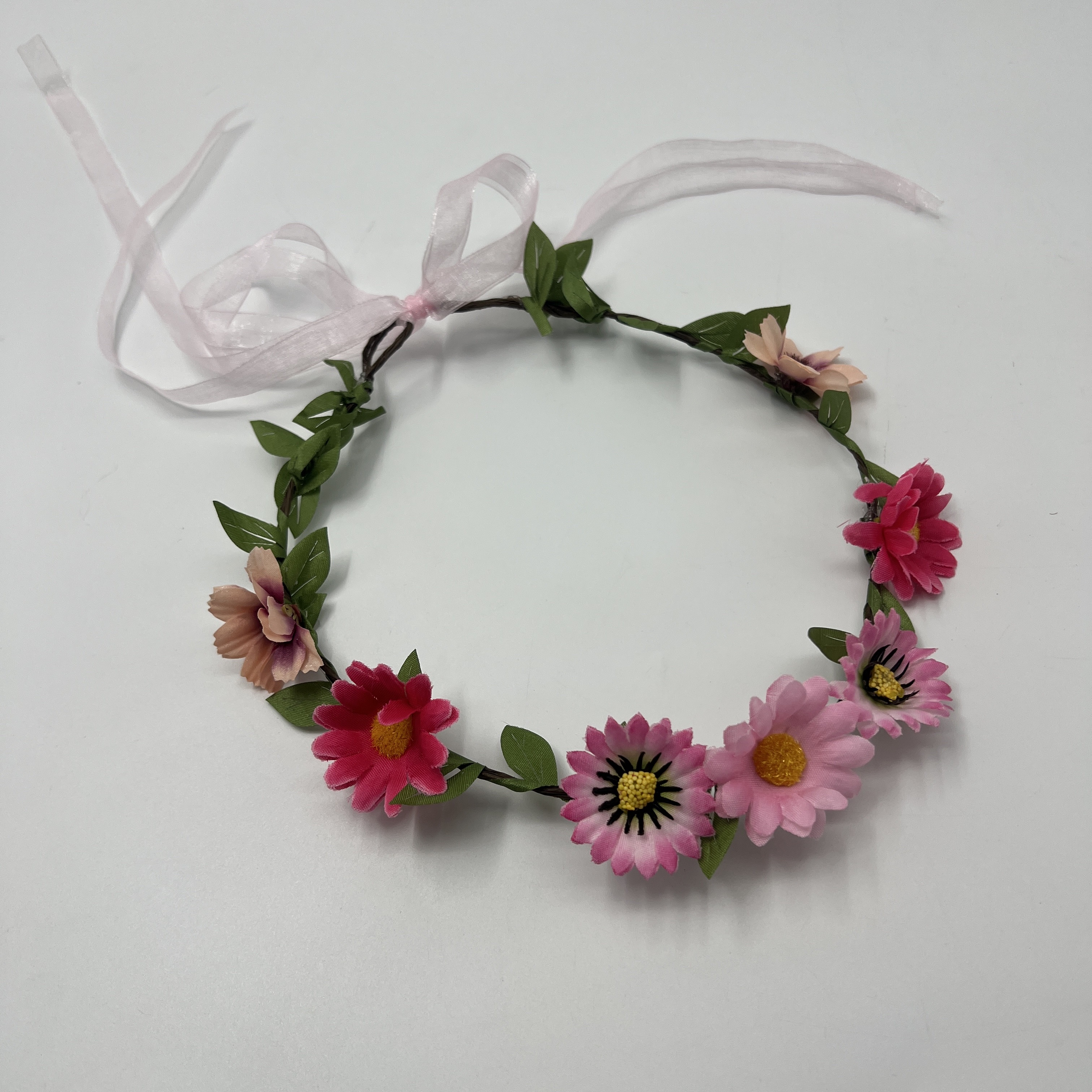 2025 Yiwu Flower Ring Factory, best-selling items in Scenic Spots, colorful flower rings, more new products. Come to the store to see bride headwear detail image 4