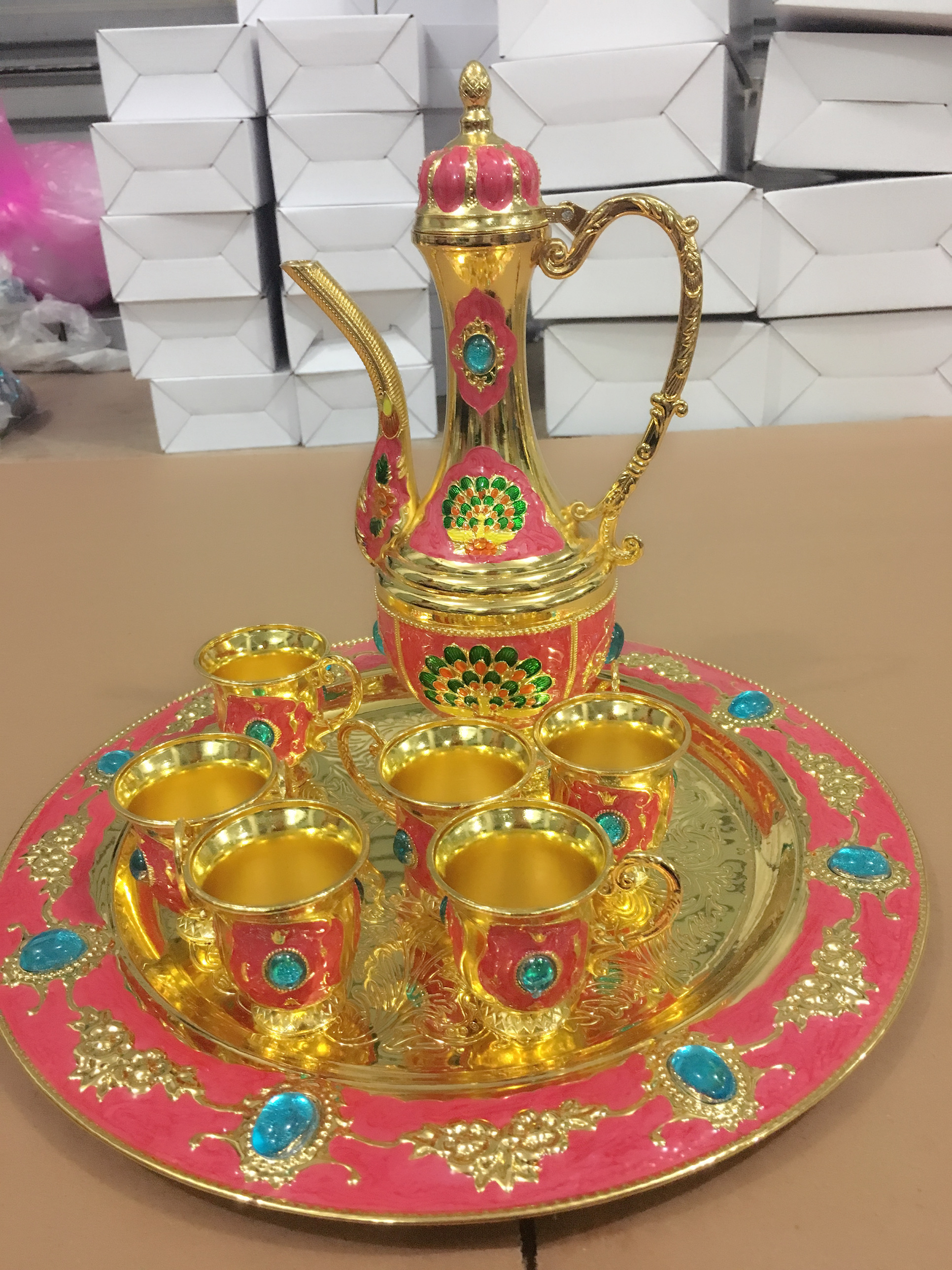 锌合金工艺品，创意礼品，金属工艺品，铛古兰经白底实物图