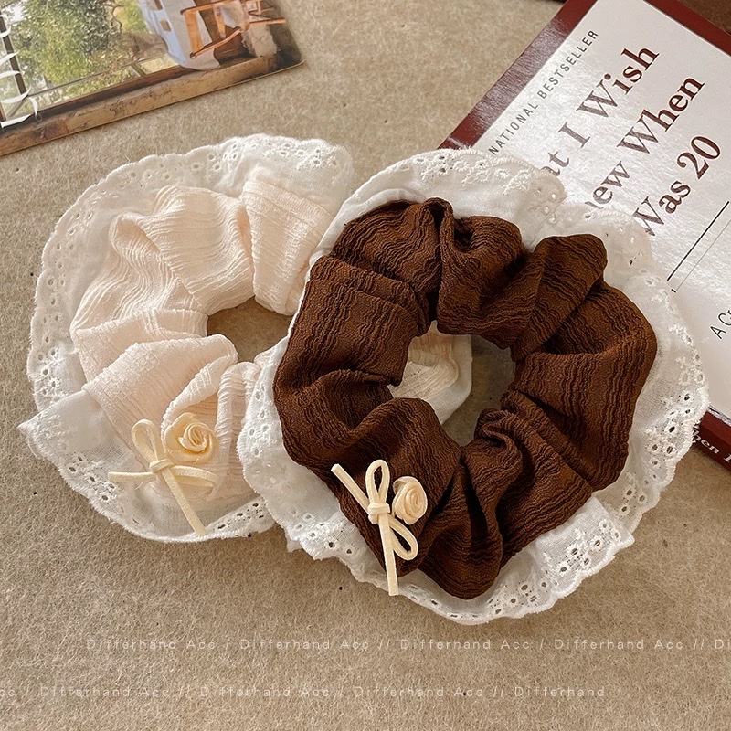 新款网红大肠发圈头绳 高级感饰品发饰女士优雅头饰 简约时尚发圈装饰品