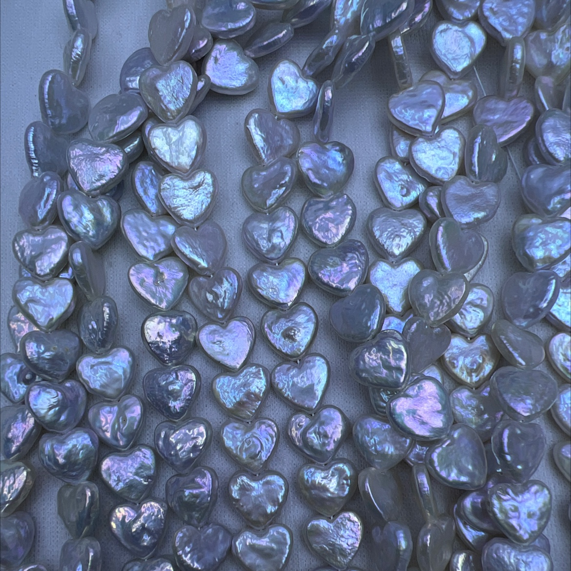Perlas naturales de agua dulce corazón barroco se puede hacer collar, pendientes, pulsera D i Y Item Picture