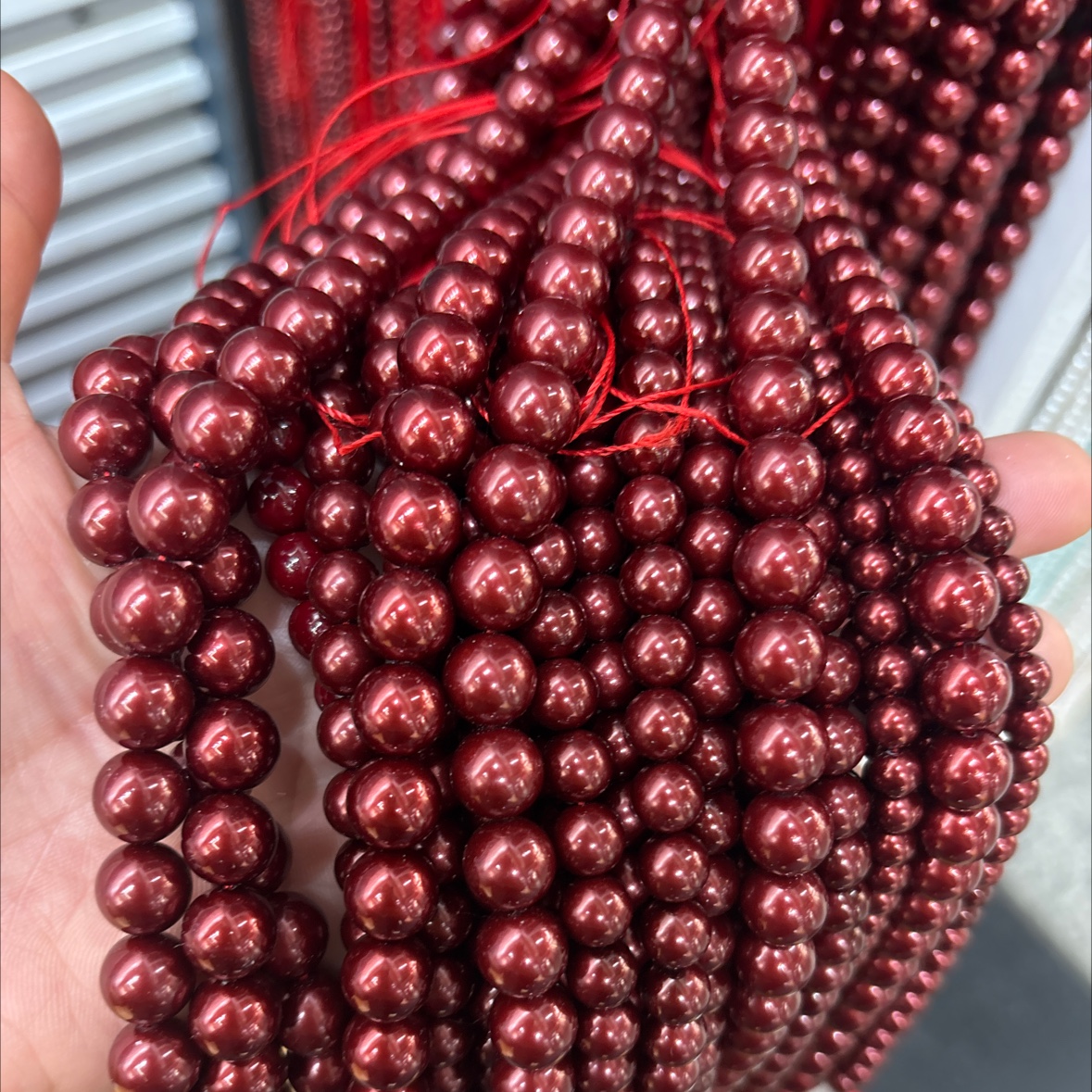 Glass beads, loose beads, rice beads, DIY handcrafted beads, materials for wrapping beads, bead bracelets, necklaces, jewelry making accessories Item Picture