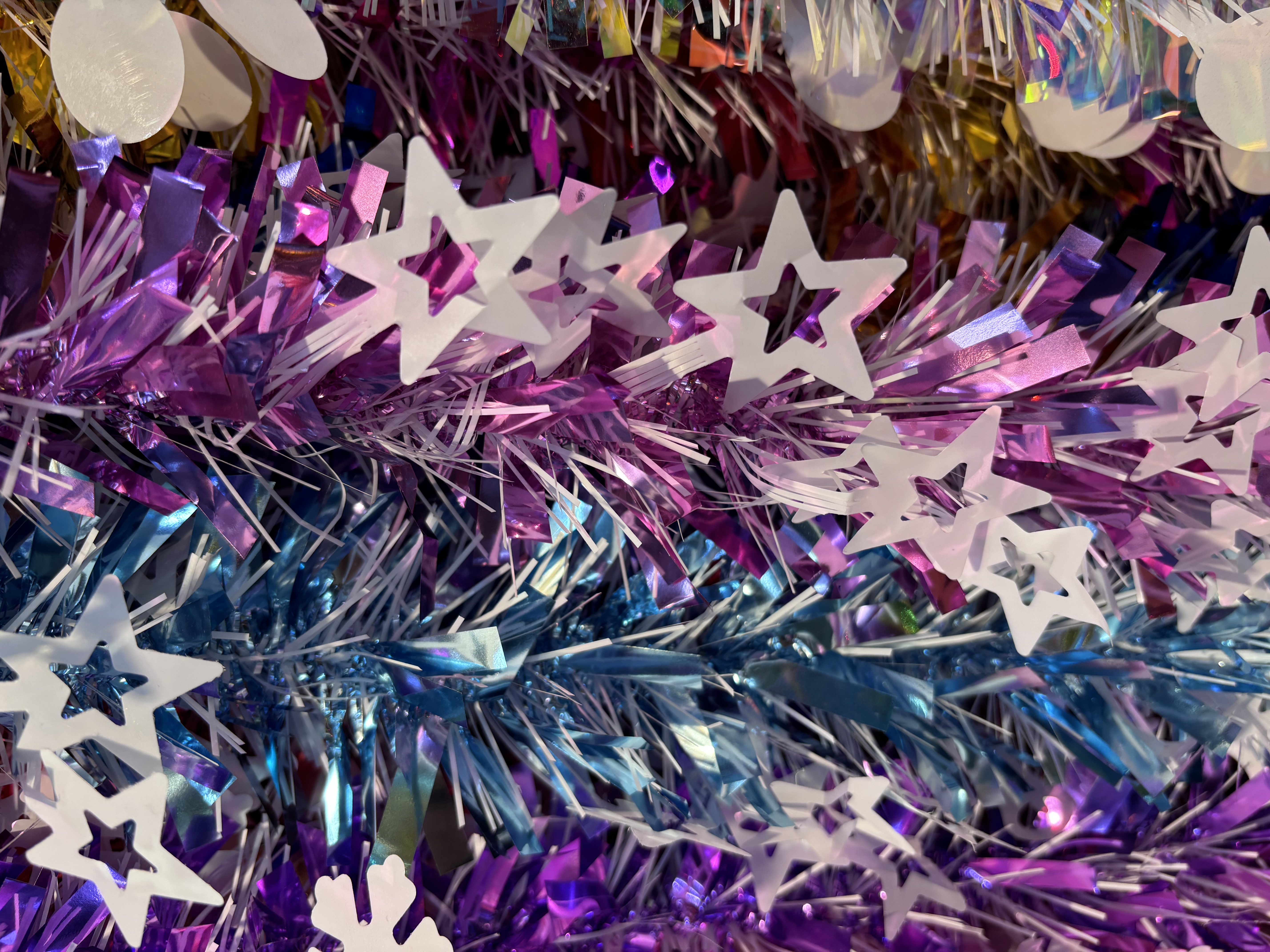 Milky white five-star wool strips, Christmas wool strips, Christmas stocking decorations, Christmas stocking decorations, Christmas ornaments detail image 2