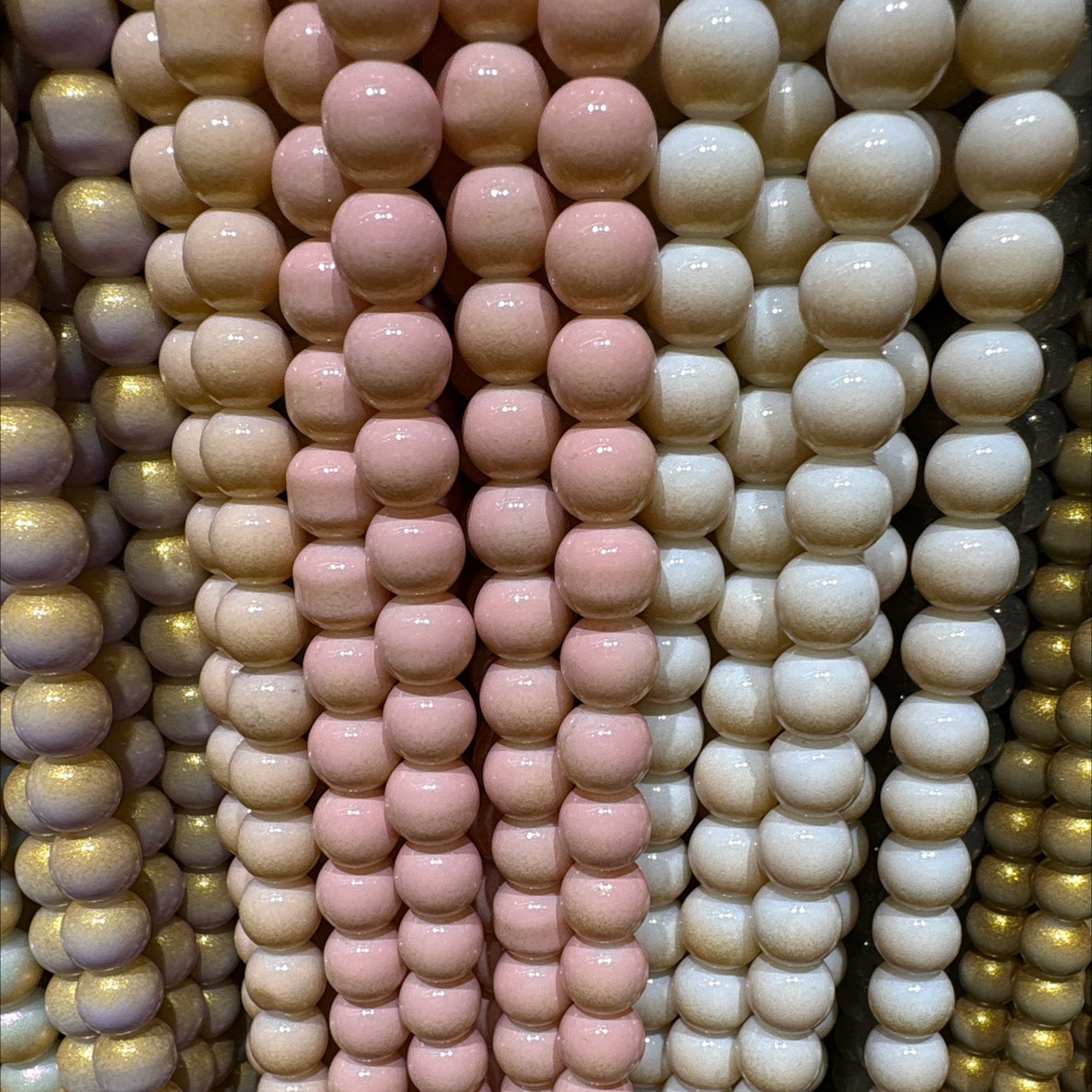 Glass bead and loose bead set, bead DIY material package, rice bead bracelet, necklace, jewelry making accessories, bead and loose beads details Picture